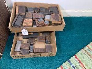 2 boxes - printingprinting blocks,...