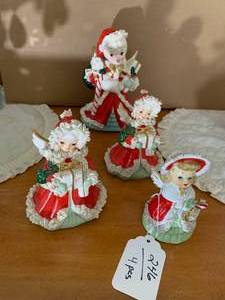 4 pcs - vintage Christmas angels...