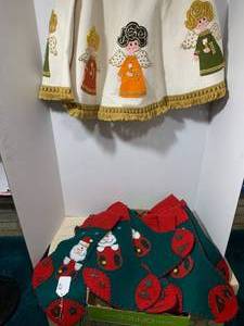 Christmas tree skirt and stockings...
