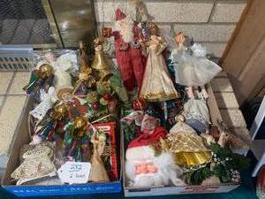 2 boxes of angel ornaments...