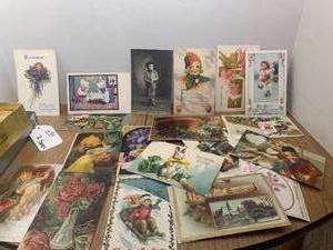 2 boxes of postcards...