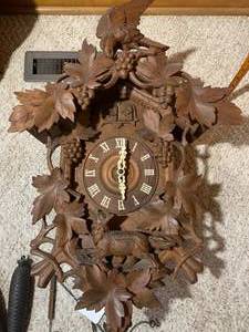 German carved cuckoo clock, very de...
