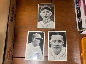 Vintage baseball photo cards of Wes...