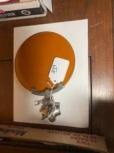 Vintage automobile amber glass viso...