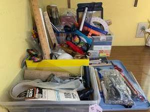 Crafting tools, 4 containers of...