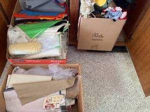 Craft material and dolls, all 3 box...