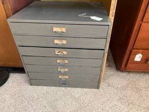 Metal cabinet with drawers, approx....