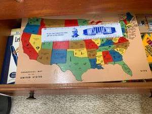 Crayons, paints, pencils, puzzles ...