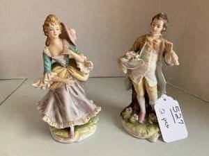 (2) Lefton figurines of young peopl...
