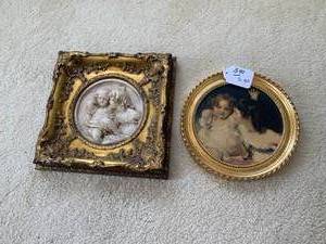 Calmady children ornate framed pict...