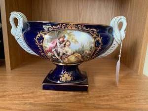 Cobalt blue porcelain bowl...