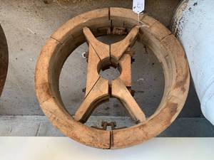 Wooden split belt pulley...