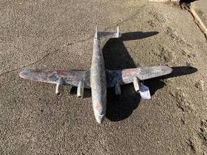 Heavy metal airplane toy, missing t...