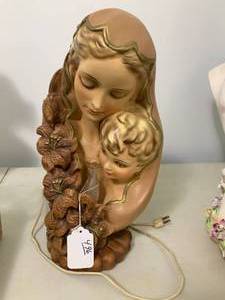 Electric lamp, Madonna and child, 1...