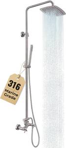 lot 38 image: G-Promise 316 Marine Grade Stainless Steel Outdoor Shower Kit