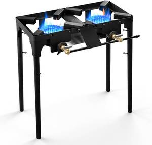 lot 40 image: Gas One Double Propane Burner Camp Stove