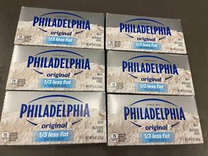 lot 18 image: F 2 - Philadelphia Original Cream Cheese 8 oz 6-Pack