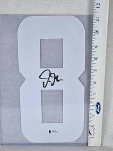 Justin Jefferson Auto Beckett Witnessed Signed Number 8