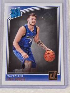 Luka Doncic Rookie 2018-19 Panini Donruss #177 Rated Rookie - Dallas Mavericks Basketball Card