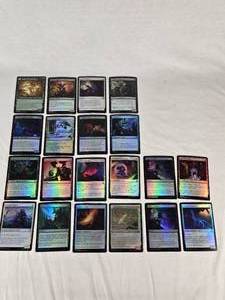 Lot of Magic The Gathering Trading Foil Cards Including Kitchen Imp and Blossoming Sands