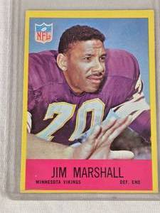 Jim Marshall 1967 Topps #103 - Minnesota Vikings Vintage Football Card