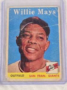 Willie Mays 1958 Topps #5 - San Francisco Giants Vintage Baseball Card