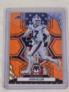 Josh Allen 2022 Panini Mosaic Prizm American Flag #253 - Buffalo Bills Football Card