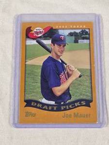 Joe Mauer Rookie 2002 Topps Draft Picks #622 - Minnesota Twins Baseball Card