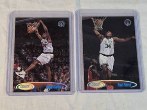 Lot of 2  Vince Carter and Paul Pierce Rookie Cards from 1999 Topps Stadium Club.
