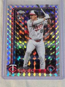 Alan Roden Rookie 2025 Topps Chrome X-Fractor USC41 - Minnesota Twins Baseball Card