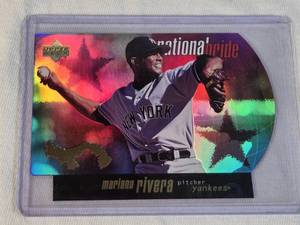 Mariano Rivera 1997 Upper Deck National Pride Holo #NP26 Tough Foil Insert - New York Yankees Baseball Card