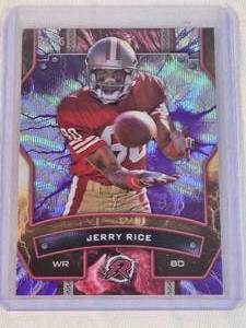 Jerry Rice 2025 Topps Surge Wave Refractor #91 and Numbered 7475 - San Francisco 49ers Football Card