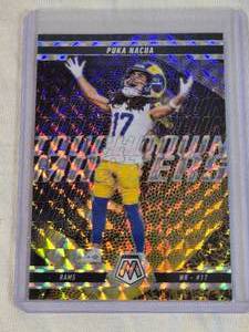 Puka Nacua 2025 Panini Mosaic Touchdown Masters #12 - Los Angeles Rams Football Card