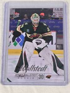 Jesper Wallstedt Rookie 2024-25 Fleer Ultra #216 - Minnesota Wild Hockey Card