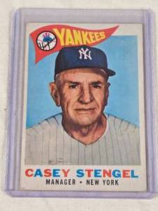 Casey Stengel 1960 Topps #227 - New York Yankees Vintage Baseball Card