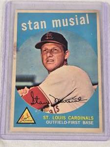 Stan Musial 1959 Topps #150 - St. Louis Cardinals Vintage Baseball Card