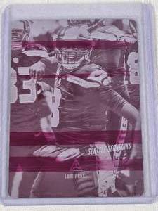 Russell Wilson 2019 Panini Luminance Printing Plate 11 #64 - Seattle Seahawks Football Card