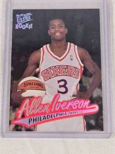 Allen Iverson Rookie 1996 Fleer Ultra #82 - Philadelphia 76ers Basketball Card