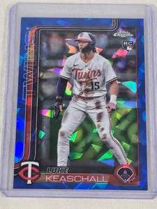 Luke Keaschall Rookie 2025 Topps Chrome Sapphire RC #USC106 - Minnesota Twins Baseball Card