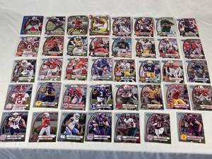 Lot of 39 1st Bowman Football Cards featuring various players including Deontae Lawson, Francisco Mauigoa