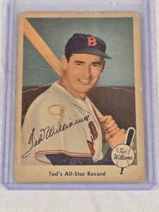 Ted Williams 1959 Fleer Teds All-Star Record #63 - Boston Red Sox Vintage Baseball Card