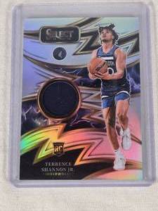 Terrence Shannon Jr. Rookie 2024-25 Select Silver Holo Prizm Relic #SPK-TS - Minnesota Timberwolves Basketball Card