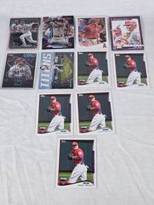 Lot of 11 Mike Trout Baseball Cards with Refractors