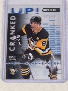 Sidney Crosby 2022-23 Upper Deck Synergy Cranked #CU-SC and Numbered 177249 - Pittsburgh Penguins Hockey Card