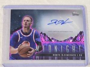 Donte DiVincenzo 2024 Topps Midnight Auto #HS-DD1 - Basketball Card