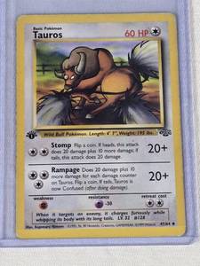 Tauros 1st Edition Pokemon #4764 - Trading Card