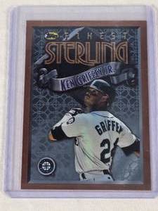 Ken Griffey Jr. 1996 Topps Finest Sterling #S6 - Seattle Mariners Baseball Card