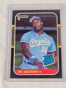 Bo Jackson Rookie 1986 Donruss Rated Rookie #35 - Kansas City Royals Baseball Card