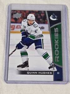 Quinn Hughes Rookie 2019-20 Upper Deck #14 - Vancouver Canucks Hockey Card