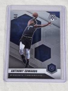 Anthony Edwards Rookie 2020-21 Panini Mosaic #201 - Minnesota Timberwolves Basketball Card